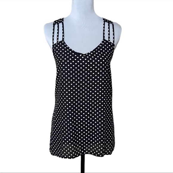 Papermoon x Stitch Fix Polka Dot Benette Multi Strap Blouse (Small) - Picture 3 of 10